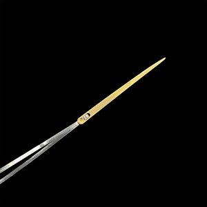 Double Hole Pointed Needle For Mukaish Metallic Strip Embroidery-1 piece