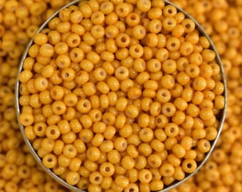 11/0, Seed Beads in Mustard Color -EMBSB05785