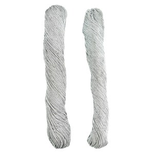 Metallic Zari Threads Metallic Yarn Thread Silver Color metal thread Japanese vintage thread for Embroidery-2 Skeins