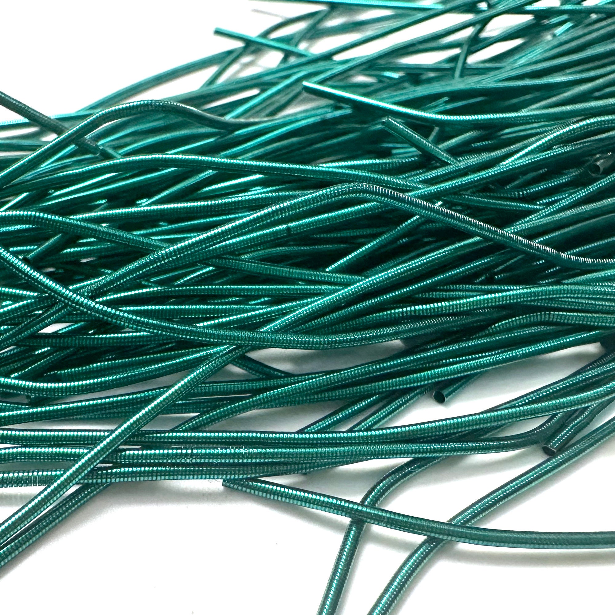 Wire Matte 50 Yard/packet, 1MM French Metallic Wire (smooth Dabka) in Green Colour ...