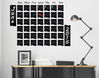 Weekly Planner Chalkboard Decal Wall Sticker
