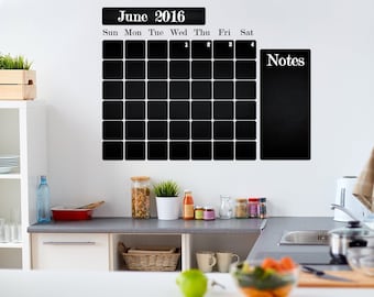 Kitchen Blackboard Decal Fridge Wall Calendar Sticker
