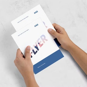 Custom Printed Flyers - Personalized Design Printing Flyer - Customized Single Double Sided Paper Print - Glossy Or Matte Printing Brochure