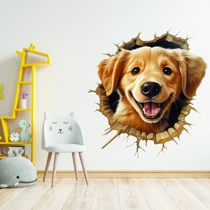 3D Cute Puppy Nursery Sticker,