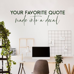 Decalque de citação de texto personalizado - Nome personalizado Vinil Adesivo de parede com letras personalizadas - Crie letras personalizadas dizendo palavras personalizadas