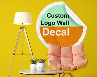 Logotipo de calcomanía de pared personalizado - Crear una pegatina personalizada para empresas - Personalizar vinilo grande - Personalizar Personalizar