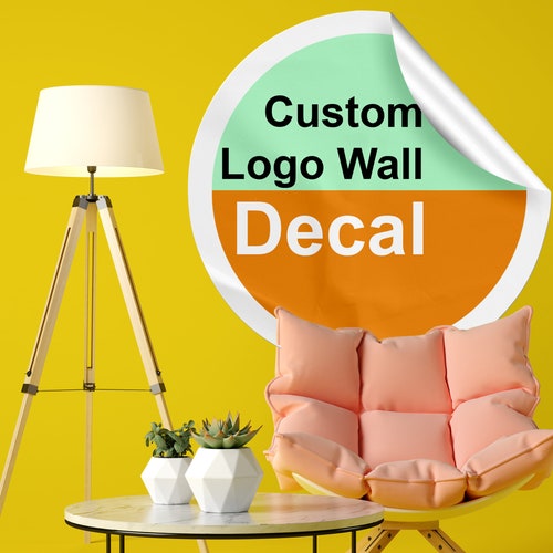 Custom Wall Decal Logo Create Personalized Business Etsy