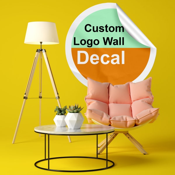 Custom Wall Decal Logo - Create Personalized Business Customized Sticker - Customize Large Vinyl - Personal Made Customizable Personalize