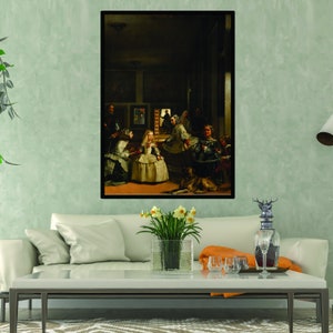 Las Meninas Poster - Diego Velazquez The Poster Art Print - Spanish Sandiego Wall Decor - Paper Poster Of Spain In Home
