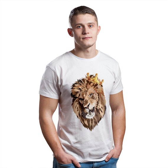Tee King Lions Head Crown Roar Jungle Face Paint T-Shirt Tee King Lions Head Crown Roar Jungle Face Paint T-Shirt