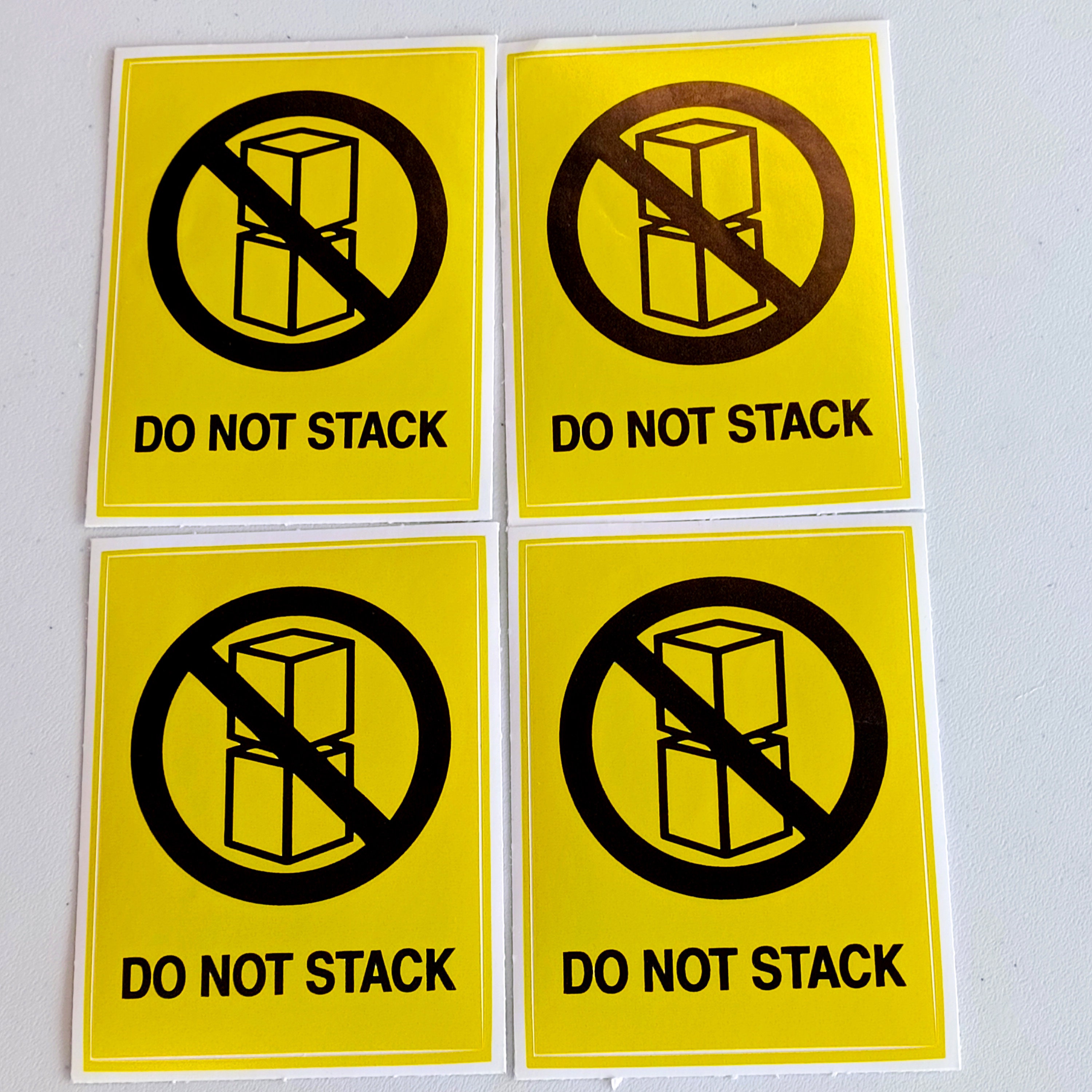 Do Not Stack Warning Label Stickers | Warehouse and Shipping Safety ...