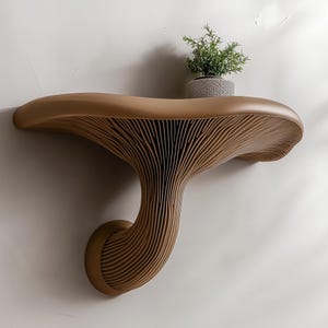 Estante de setas / Estante flotante de pared con decoración de hongos / Estante de pared moderno impreso en 3D, único y decorativo / Estante bohemio para decoración de habitaciones