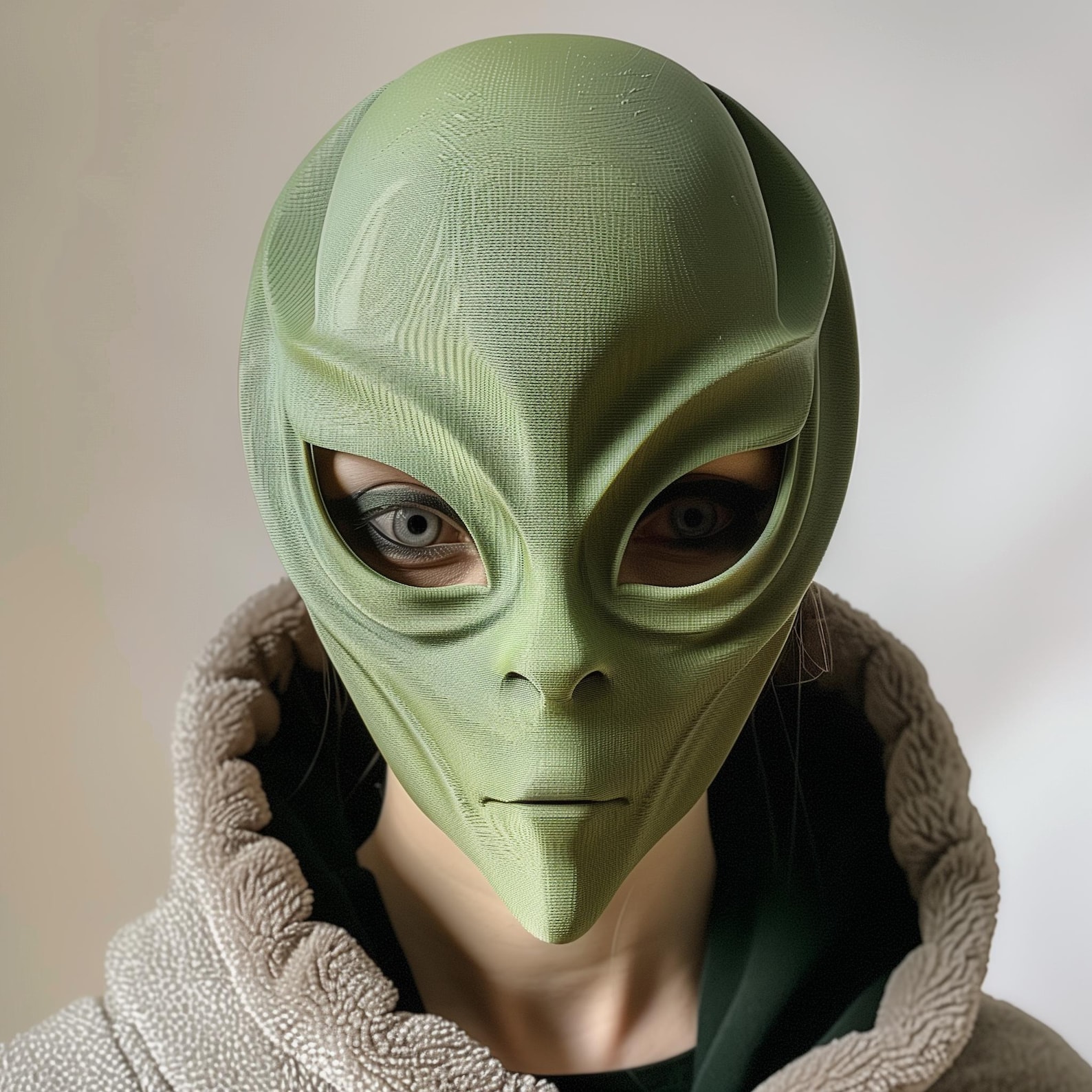 3D Printed Alien Face Mask | Realistic Extraterrestrial Sci-fi Mask for ...