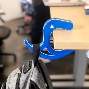 Gancho para bolso de escritorio / Gancho de escritorio portátil para bolsos / Soporte para bolso impreso en 3D / Soporte para mochila para escritorio / Accesorio de escritorio universal