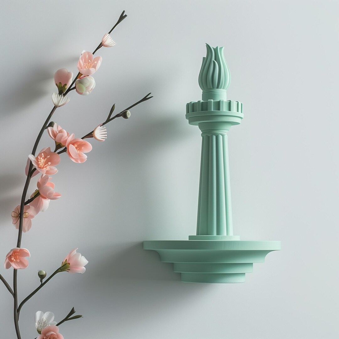 Torch Decor 3D Printed Liberty Torch Wall Decor | Modern Minimalist Statue Inspired ...