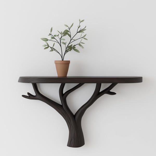 Tree Shelf Support Tree Branch Shelf - Etsy