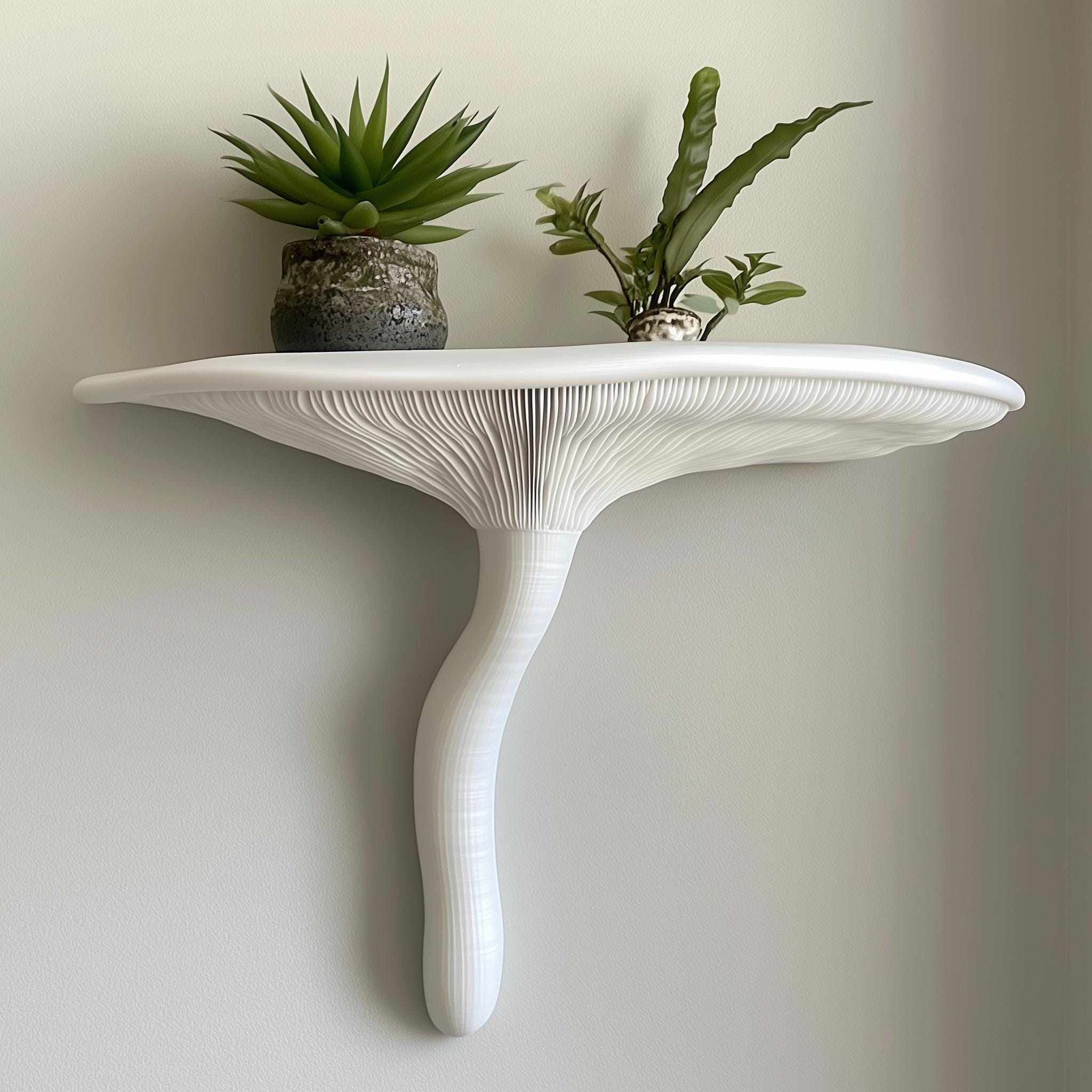 Mushroom Wall Shelf | 3D Printed Artists Conk Shelf | Organic Modern ...