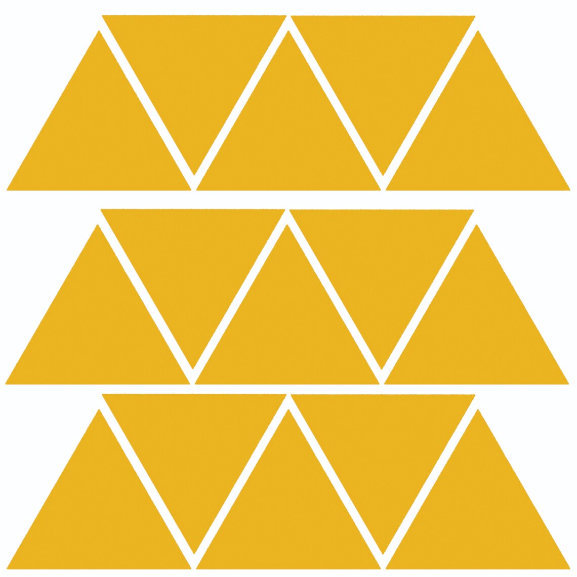 Triangle Bumber 30x Customizable Triangle Shape Decal Set - Vinyl Car Window and Bumper ...