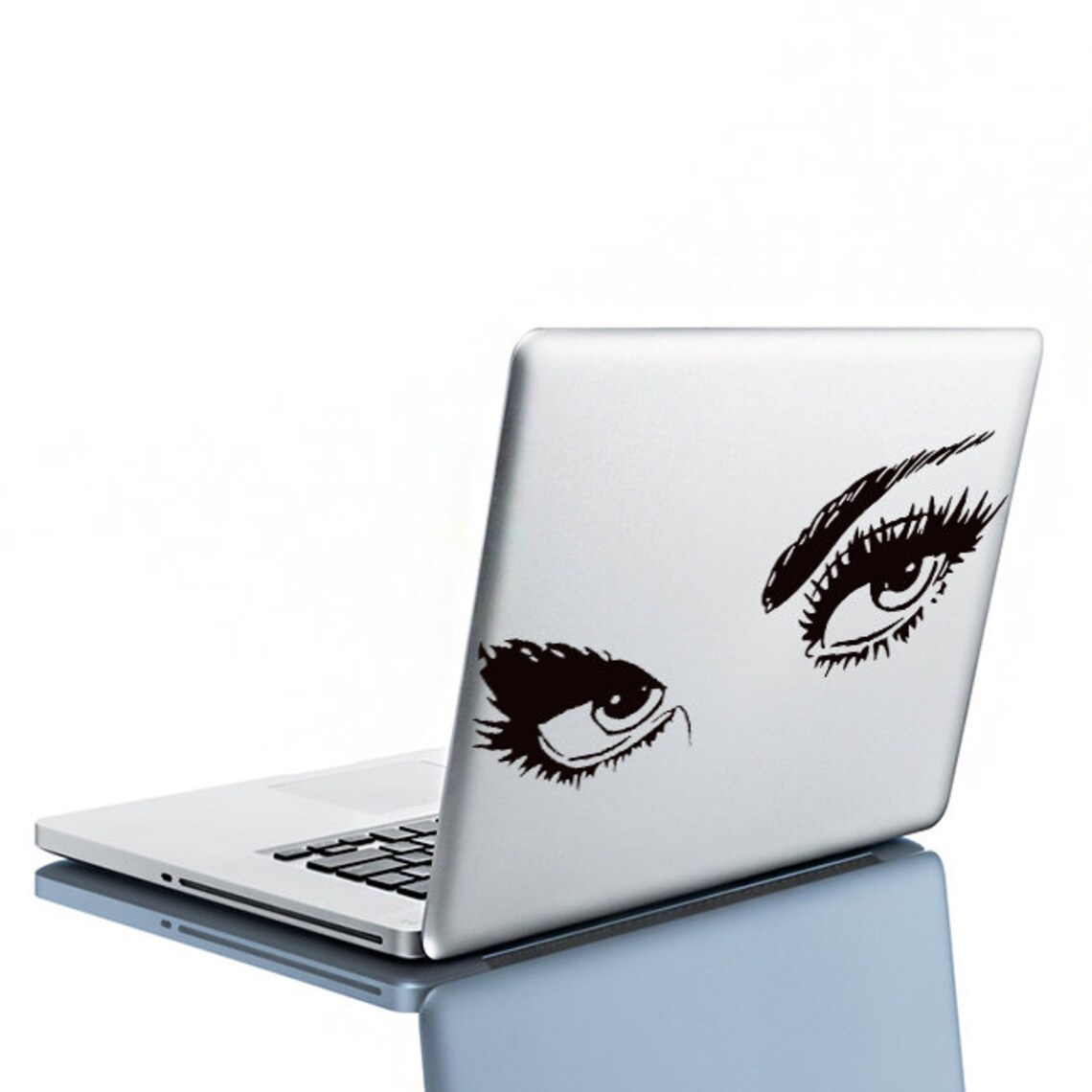 Woman Eyes Sticker Bedroom Wall Decor for Women - Female Eye Lash ...