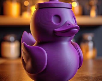 Enten-Urne mit Deckel | 3D Gedruckter Haustier-Asche-Andenken-Behälter für Vogel-Erinnerung-Regal-Dekor und friedliche Hauptanzeige Akzent-Kunst