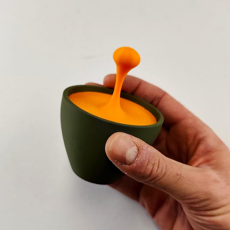 Floating Espresso Macchiato Drop Sculpture | 3D Printed Coffe Cups Art | Unique Coffee Lover Gift | Barista Desk Decor | Modern Cafe Decor image 5