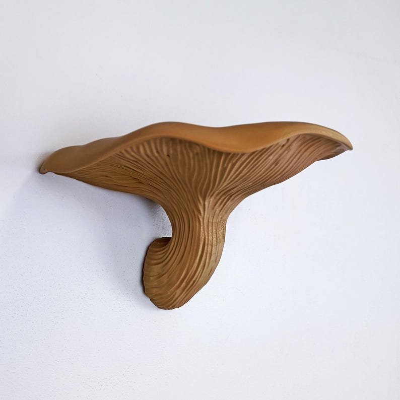 Fungi Floating Wall Shelf | 3D Printed Mushroom Organic Wall Decor | Nature Inspired Home Accent Modern Wall Mounted Shelf | Aesthetic Decor image 5