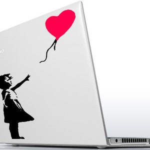 Banksy Girl With The Red Balloon Wall Decal Bansky Street Art Graffiti Air Ballon Vinyl Sticker For Wall Design Of Red Baloon Teen image 10