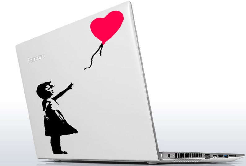 Banksy Girl With The Red Balloon Wall Decal Bansky Street Art Graffiti Air Ballon Vinyl Sticker For Wall Design Of Red Baloon Teen image 10