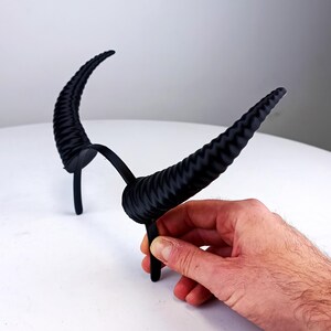Subtle Demon Horns | 3D Printed Gothic Cosplay Horns | Fantasy Costume ...