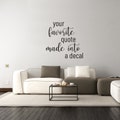 Custom Text Quote Decal - Personalized Name Vinyl Customized Letter Wall Sticker - Create Customize Lettering Saying Customizable Made Words