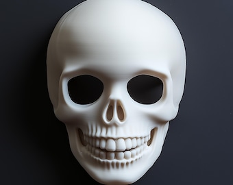 3D gedruckte Schädelmaske | Horror Kostüm Cosplay Gesichtsmaske | Halloween-Skelett-Maske | Gothic Gesichtsabdeckung Gruselige Maske | 3D Print Kostüm Maske