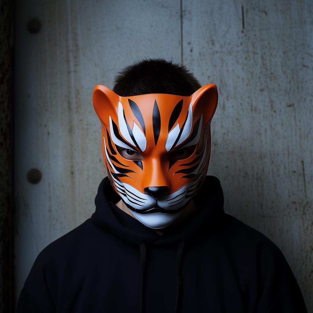 Tiger Mask | Ninja Cosplay Samurai Warrior Mask | 3D Printed Anime