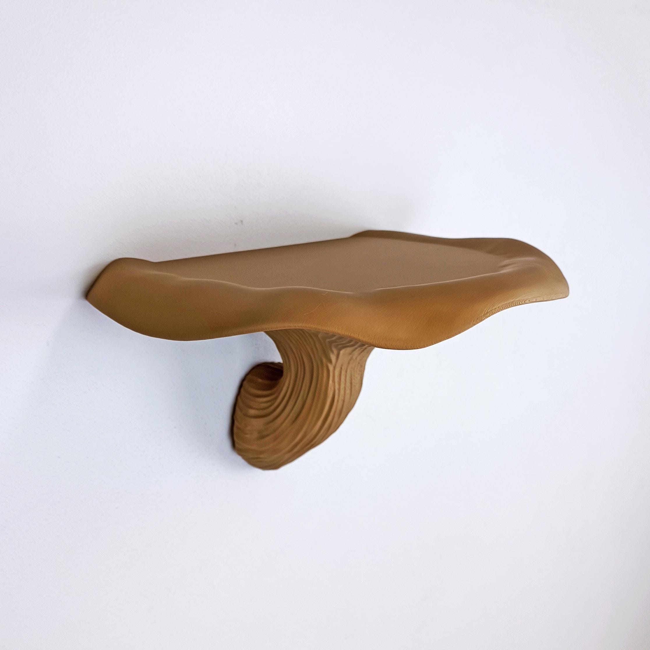 Mushroom Floating Wall Shelf | 3D Printed Organic Wall Decor | Nature ...