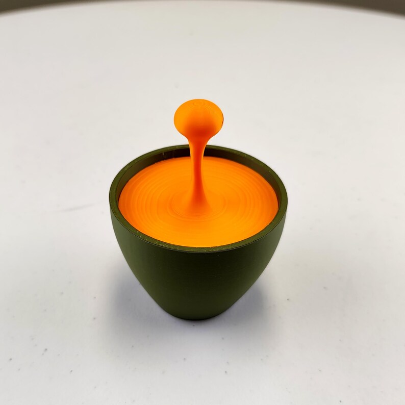 Floating Espresso Macchiato Drop Sculpture | 3D Printed Coffe Cups Art | Unique Coffee Lover Gift | Barista Desk Decor | Modern Cafe Decor image 4