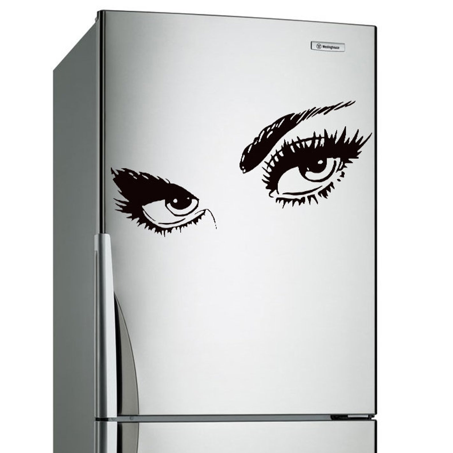 Woman Eyes Sticker Bedroom Wall Decor for Women - Female Eye Lash ...