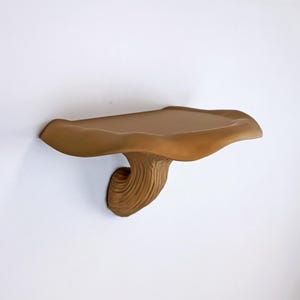 Fungi Floating Wall Shelf | 3D Printed Mushroom Organic Wall Decor | Nature Inspired Home Accent Modern Wall Mounted Shelf | Aesthetic Decor image 6