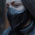 Cyberpunk Mask | Tactical Cosplay Futuristic Warrior Mask | 3D Printed Sci-Fi Face Mask | Cyber Ninja Post Apocalyptic Mask | Assassin Mask product logo
