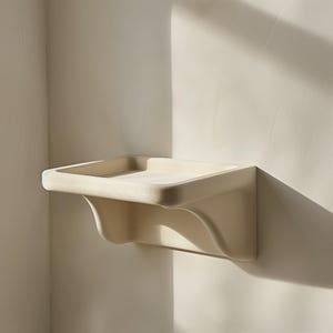Étagère murale moderne imprimée en 3D | Conception d'étagère flottante minimaliste | Rangement de forme organique unique | Organiseur de décoration d'intérieur contemporain