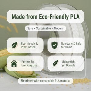 Vaso ondulado impresso em 3D | Vaso moderno em estilo terracota | Vaso minimalista e orgânico | Vaso decorativo em plástico PLA para flores secas imagem 4