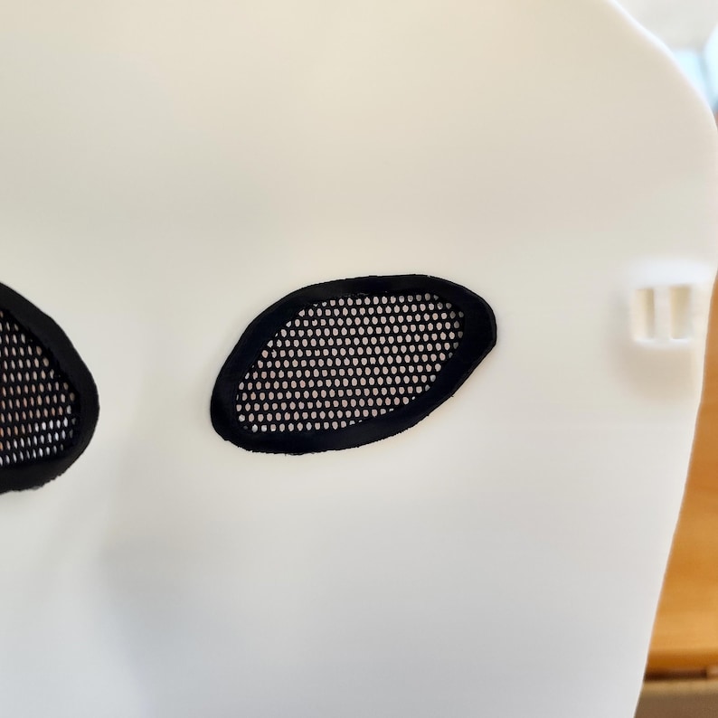 Phantom Mask | Minimalist Faceless Mask | 3D Printed Creepy Halloween Mask | Anonymous Cosplay Haunting Horror Mask | Costume Party Mask image 9