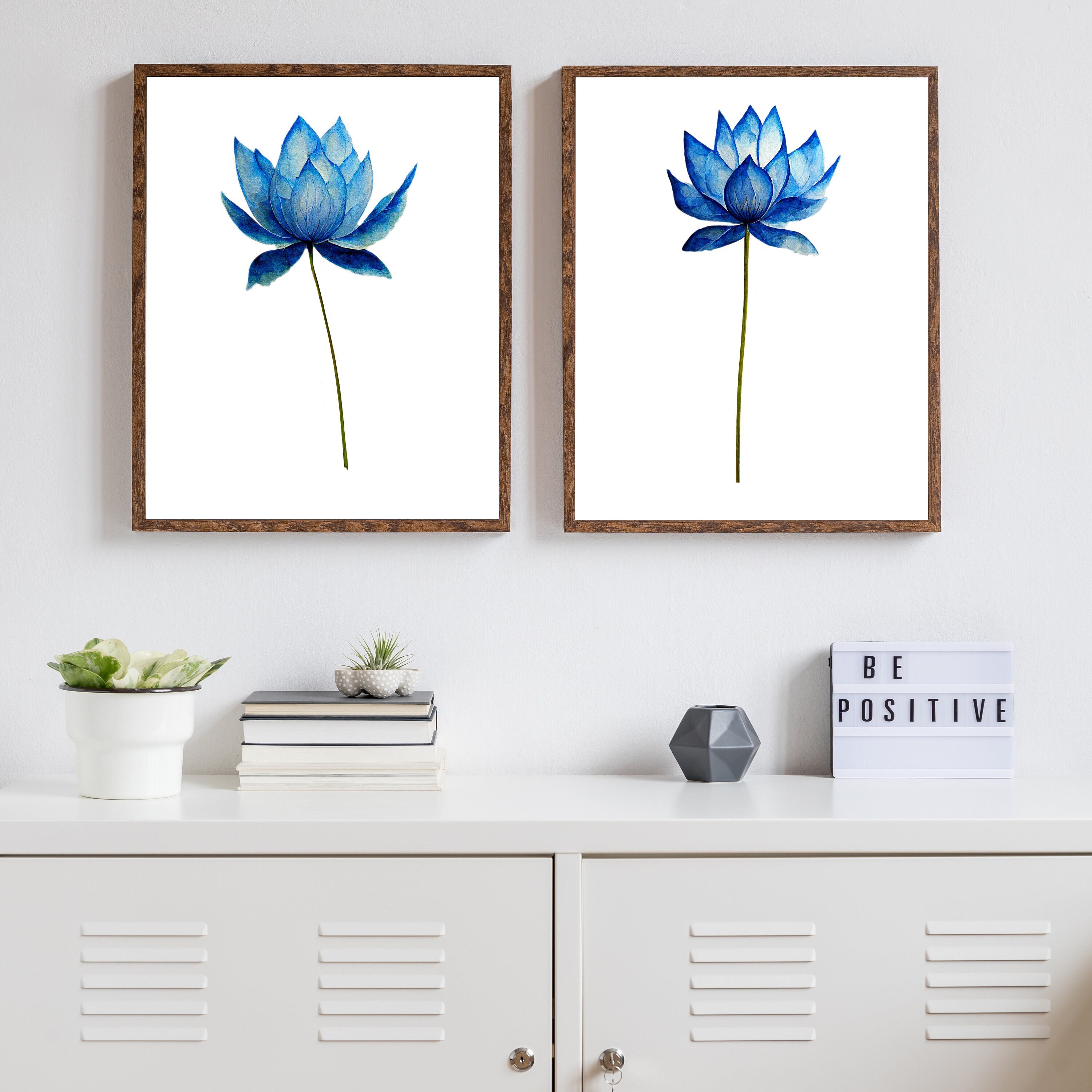 Blue Lotus Painting by Byron FLi Walker - Fine Art America