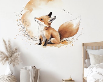 Taxpy Art mural personnalisé Illustration de renard mignon,40 * 60cm Sur Toile impression peinture Affiche Photo Image affiche d'art mural salon