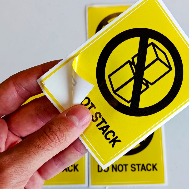 Do Not Stack Warning Label Stickers | Warehouse and Shipping Safety ...