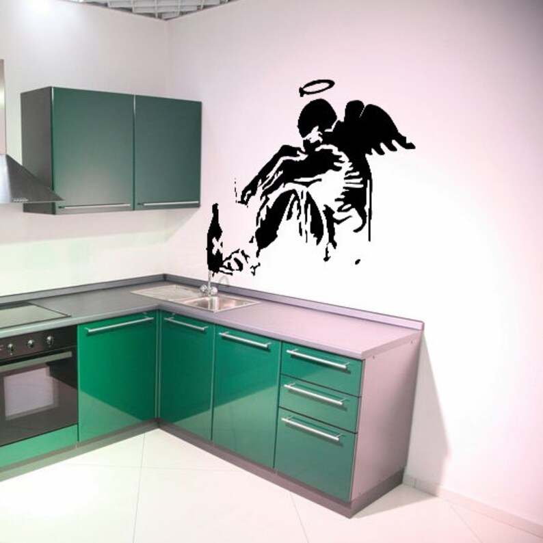 Artist Fallen Angel Wall Decal - Street Art Graffiti Decor - High ...
