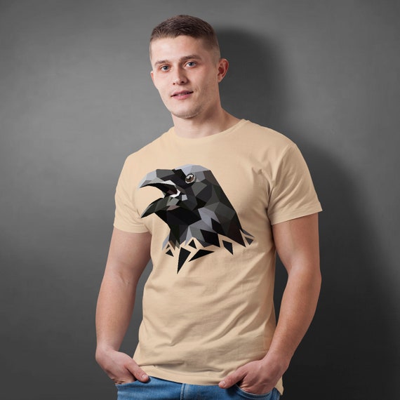 bunte Angst Geschenk Rabe Shirt Tshirt Halloween Malerei Natur T Vogel Vogelscheuche Druck gedruckt Tee Kunst T-Shirt Krähe Schwarze Horror