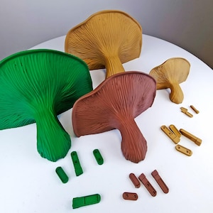 Fungi Floating Wall Shelf | 3D Printed Mushroom Organic Wall Decor | Nature Inspired Home Accent Modern Wall Mounted Shelf | Aesthetic Decor image 8