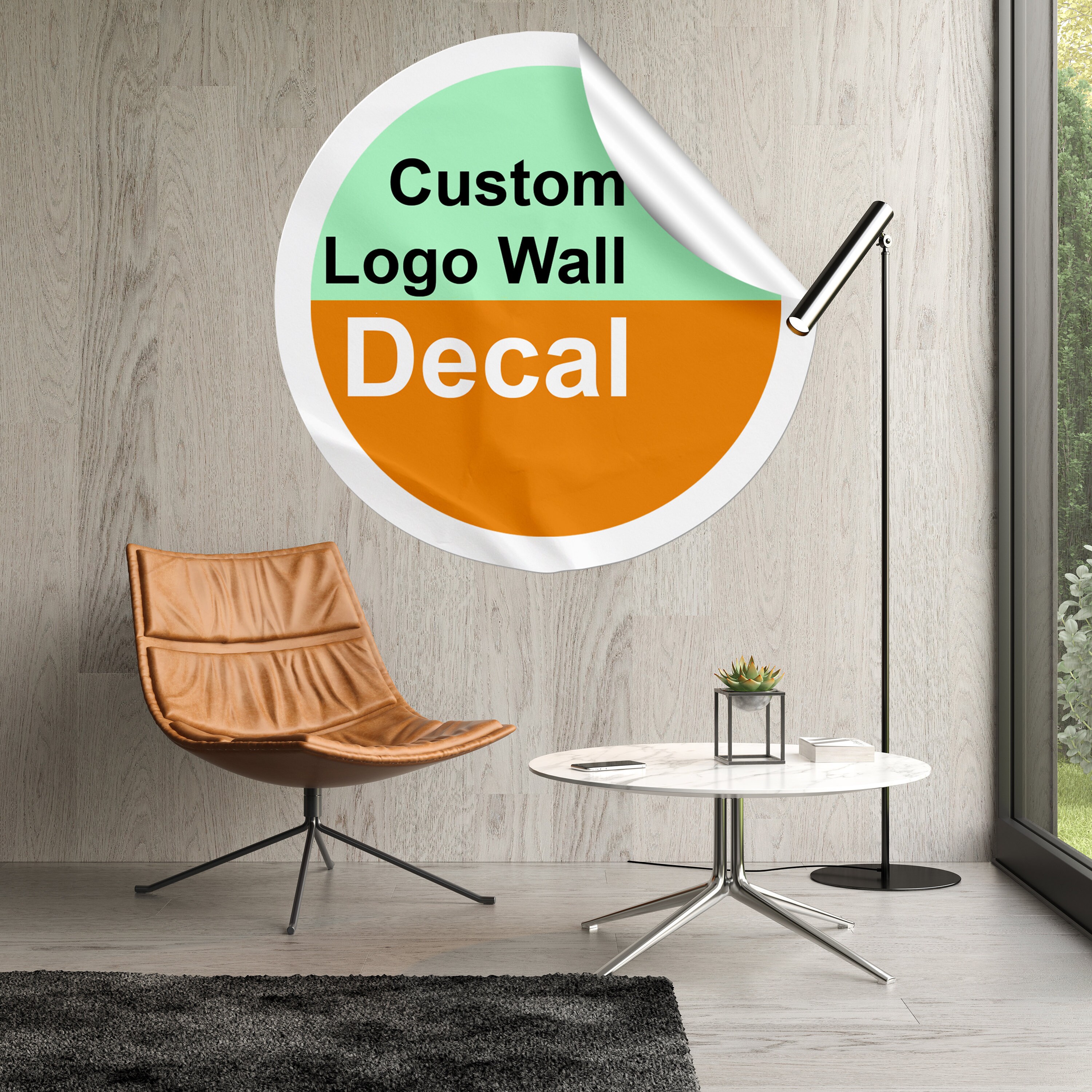 Custom Wall Decal Logo Create Personalized Business Etsy