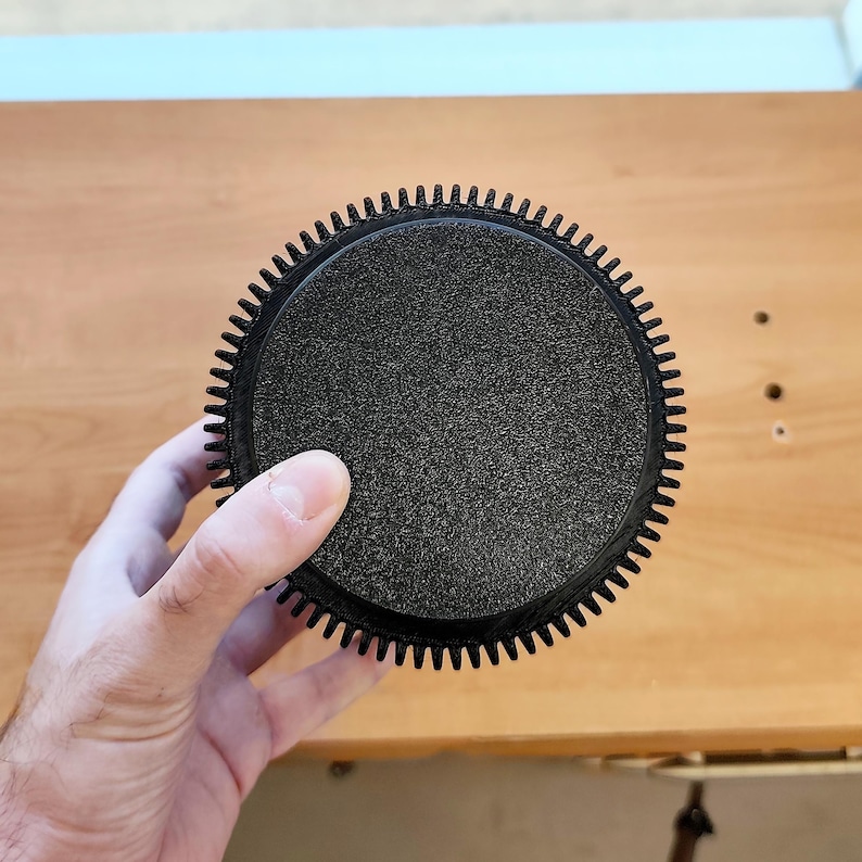 Vaso moderno nero stampato in 3D / Vaso per piante minimalista a coste / Vaso da interno contemporaneo / Regalo unico per gli amanti delle piante / Decorazione per la casa immagine 9