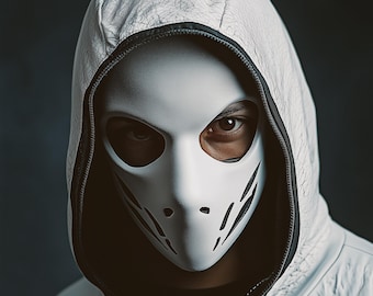 Tactical Skull Stealth Assassin Mask | 3D Printed Horror Villain Cosplay Halloween Costume Mask | Post-Apocalyptic Warrior Airsoft Mask