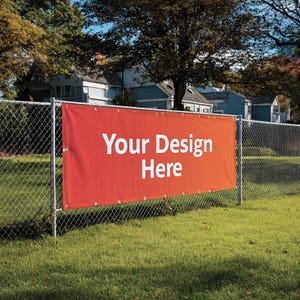 Custom Vinyl Banner | Personalized Event Sign | Business Advertising Banners | Waterproof Hemmed Grommets Durable Print Logo Ready Signs